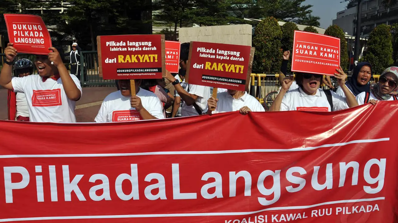 Tolak RUU Pilkada, Sejumlah Ormas Geruduk Bundaran HI