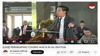 Pengusaha sekaligus YouTuber Pablo Benua Saat Menghadiri Acara Peringatan 1 Syuro 1445 Hijriah di Ponpes Al Zaytun, Indramayu, Jawa Barat (sumber: YouTube Al-Zaytun Official).