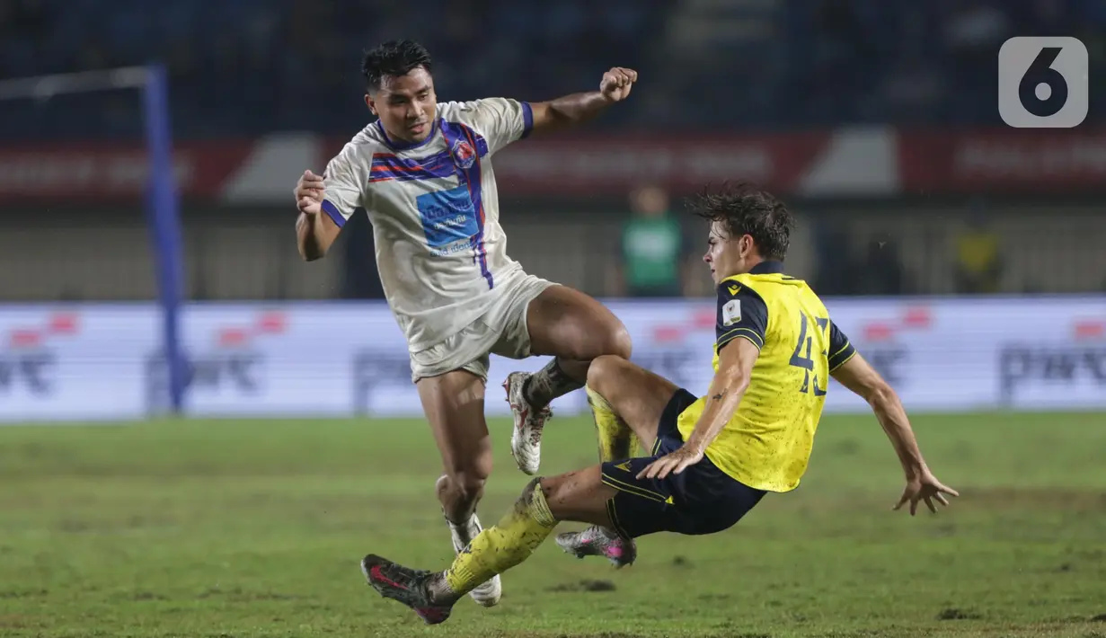 Sepanjang laga, Asnawi Mangkualam tampil energik. (Liputan6.com/Helmi Fithriansyah)