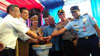 Menteri Badan Usaha Milik Negara (BUMN), Rini Soemarno mengaku bangga dengan AirNav yang sudah meningkatkan pelayanan navigasi di Tanah Papua. (Liputan6.com/Fiki Ariyanti)