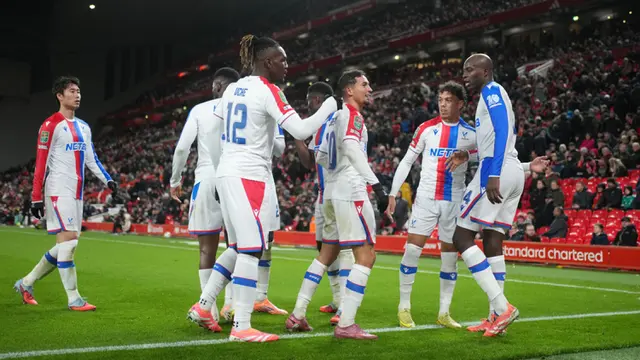 Foto: Dipecundangi Crystal Palace 3 Gol Tanpa Balas, Liverpool Tersingkir dari Carabao Cup
