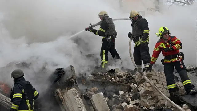 Serangan Rudal Kembali Hantam Kiev dan Kharkiv