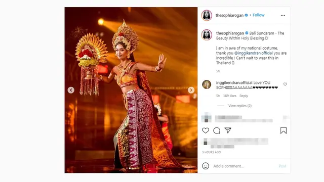 Sophia Rogan Siap Berlaga di Miss Grand International 2021