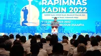 Menteri Koordinator Bidang Perekonomian Airlangga Hartarto dalam acara Penutupan Rapat Pimpinan Nasional Kadin 2022, Jumat (2/12/2022). (Dok Kemenko Perekonomian)