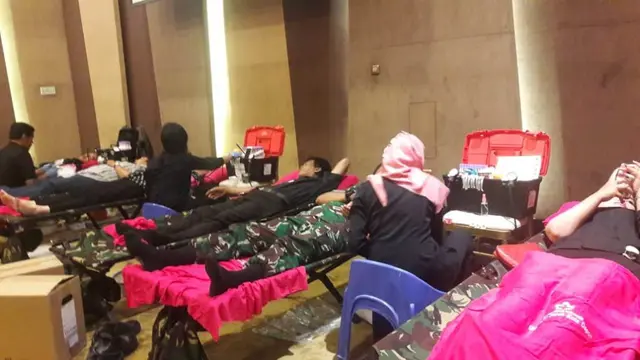 Donor Darah bersama warga sekitar komplek TNI AU Triloka Pancoran dan karyawan Culture Royale Group