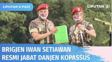 Brigjen Iwan Setiawan resmi menjabat sebagai Danjen Kopassus ke-35 menggantikan Mayjen Widi Prasetijono. Dalam 4 bulan terakhir, jabatan Danjen Kopassus telah berganti sebanyak tiga kali.