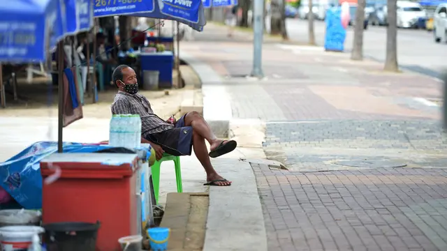 Sepinya Pantai Pattaya di Tengah Pandemi Covid-19