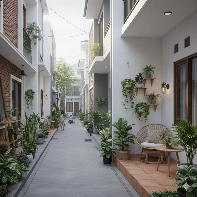 Model Teras Mepet Gang Ala The Vertical Oasis