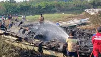 Berawal dari Bakar Sampah Berujung Kapal Dishub Terbakar