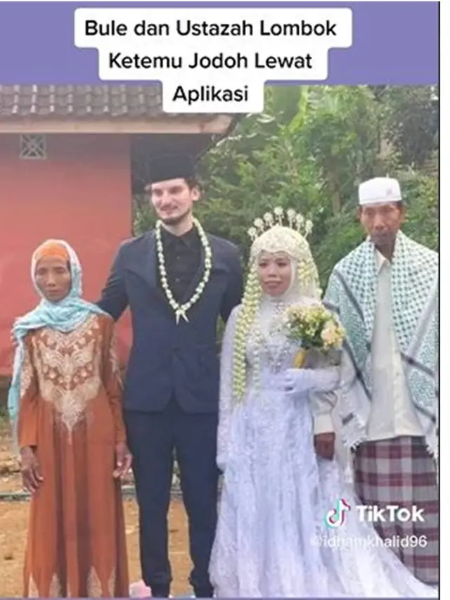 Viral Ustazah Asal Lombok Dinikahi Bule Belgia, Sampai Salat Istikharah 7 Kali