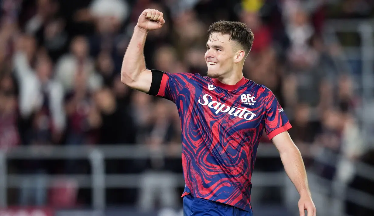 Dua gol Bologna disumbang oleh Giovanni Fabbian dan Thijs Dallinga. Sementara sebiji gol Empoli dicetak olehViktor Kovalenko. (Massimo Paolone/LaPresse via AP)