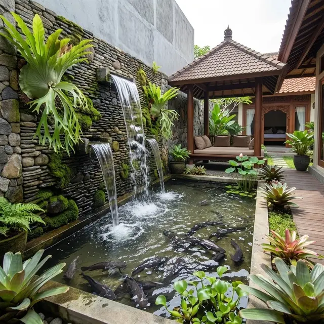 Model Kolam Ternak Lele Sekaligus Taman Air