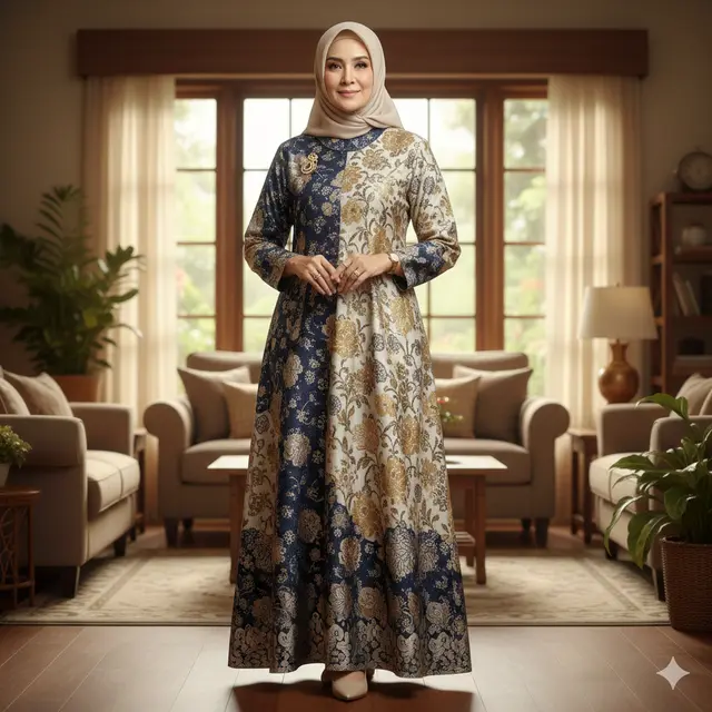 Model Gamis Harian yang Nyaman Dipakai Ibu Usia 50 Tahun ke Atas