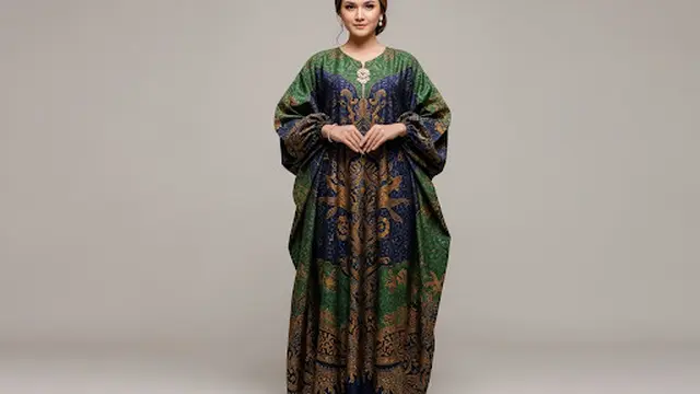 Kaftan Batik Premium Lengan Balon Panjang