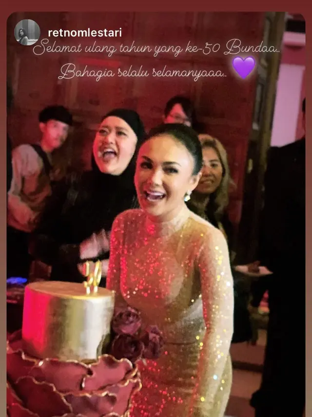 Dihadiri Mantan Suami, Ini 7 Potret Pesta Ulang Tahun Yuni Shara Ke-50