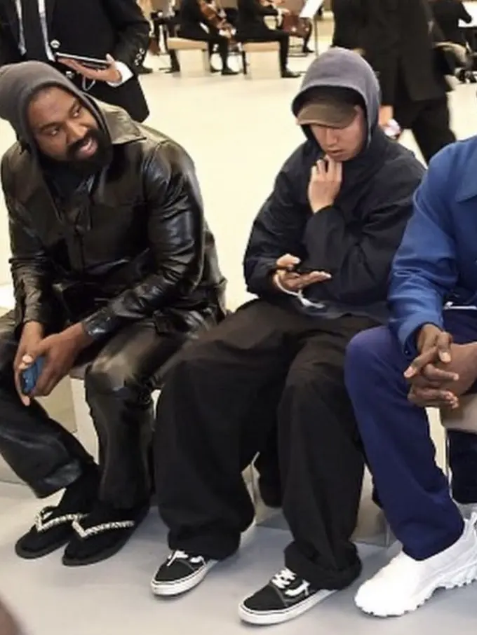 Kanye West Burberry, credit:  Ye (@kanyewest)