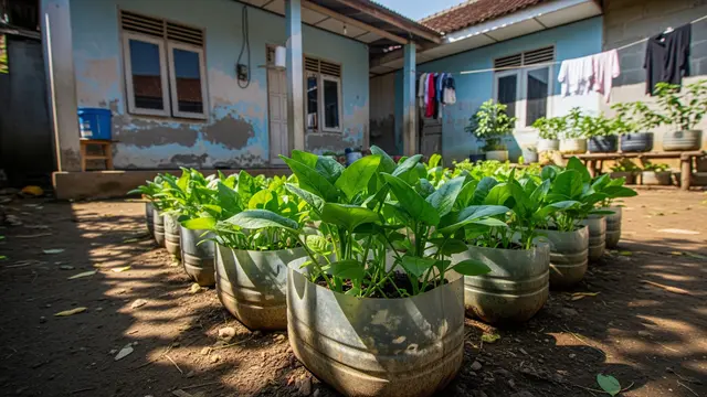 Rekomendasi Tanaman Sayur dan Buah yang Cocok Ditanam di Galon Bekas Model Bayam