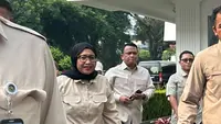Kepala Badan Gizi Nasional (BGN) Nanik Sudaryati Deyang tiba di Kompleks Istana Kepresidenan, Jakarta, Kamis (11/6/2026) (Antara)