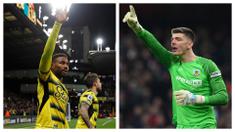 Usai berakhirnya Premier League musim 2021/2022, Burnley, Watford dan Norwich dipastikan terdegradasi dan akan bermain di Championship musim 2022/2023. Para pemain bintang yang tampil oke bersama tiga tim tersebut bisa saja tetap bertahan di Premier League musim depan karena diincar oleh beberapa tim Premier League. Siapa saja? Berikut 5 pemain di antaranya. (Kolase Foto AFP)
