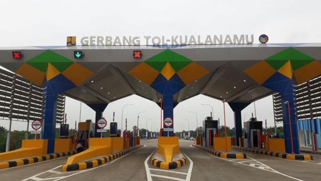 Gerbang Tol Kualanamu, Sumatera. (Ilyas/Liputan6.com)