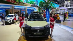 PT Astra Daihatsu Motor (ADM) menghadirkan beragam promo menarik selama gelaran GAIKINDO Indonesia International Auto Show (GIIAS) 2024. (Liputan6.com/Angga Yuniar)