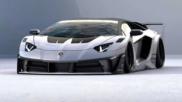 Bodykit Lamborghini Aventador edisi ulang tahun Kato (Liberty Walk)