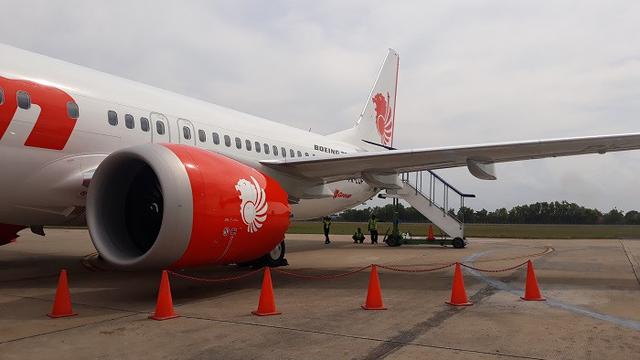Boeing 737 MAX 8 milik Lion Air (foto: Camelia)