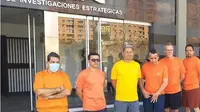 Lima tahanan Amerika di Venezuela yang dibebaskan.(AP)
