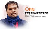 Doni Ismanto Darwin, Lone Runner dan Founder IndoTelko Forum. Dok: Triyasni