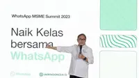 Menteri Perdagangan Zulkifli Hasan di acara WhatsApp MSME Summit 2023/Istimewa.