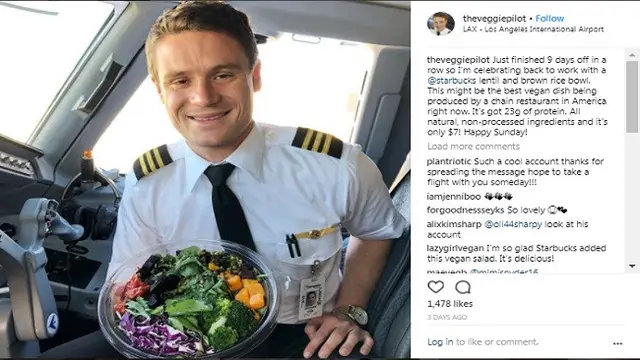 Pilot Seorang Vegan