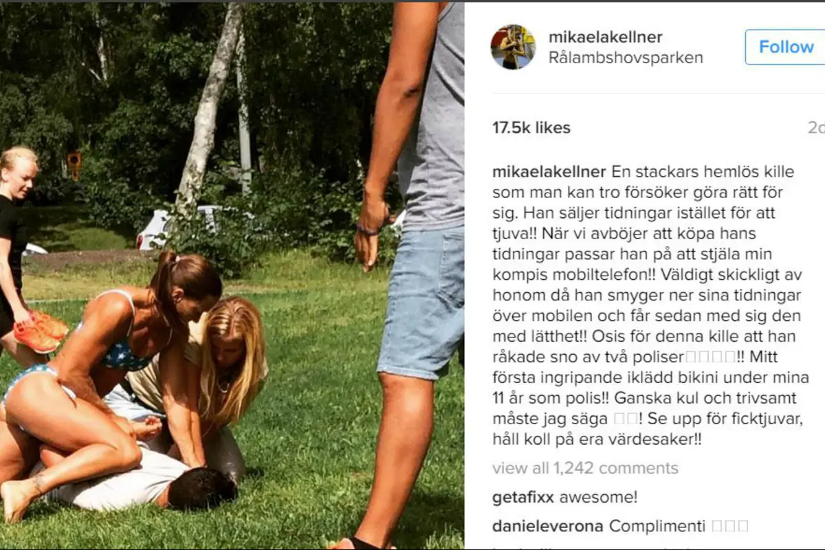 Mikaela Kellner, polwan berbikini yang melumpuhkan pencuri. (Instagram @mikaelakellner)