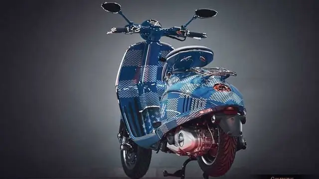 Vespa 946 Louis Vuitton Hanya Diproduksi Satu di Dunia (Goldwingfetish)