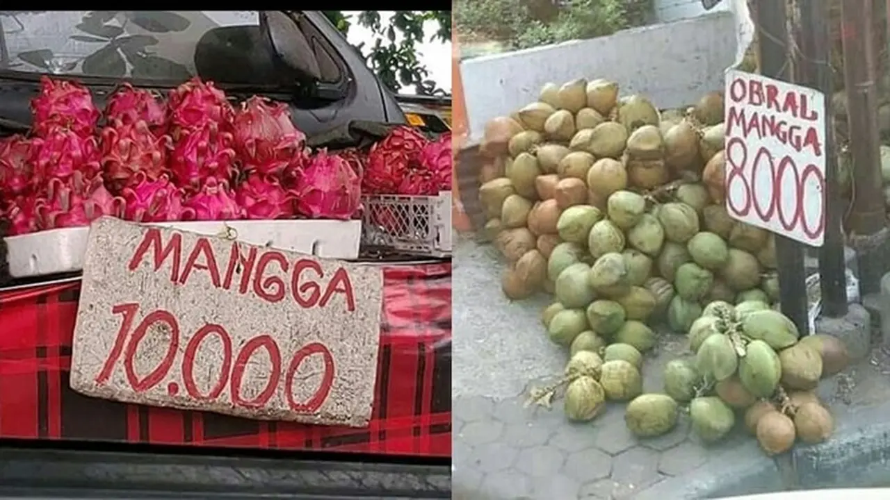 6 Cara Promosi Penjual Mangga Ini Nyeleneh Banget