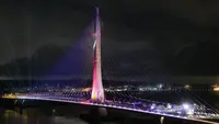 Taiwan Resmikan Jembatan Kabel Asimetris Terpanjang di Dunia