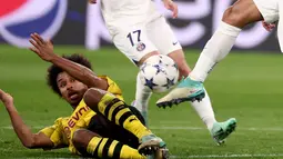 Dortmund memimpin 1-0 duluan di babak kedua lewat Karim Adeyemi. (FRANCK FIFE / AFP)