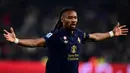 Gol kemenangan Juventus dibuka pada menit ke-72 lewat sepakan keras Khephren Thuram. (MARCO BERTORELLO/AFP)