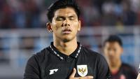 Pemain Timnas Indonesia U-23,&nbsp;Cahya Supriadi, saat menghadapi Timnas Korea Selatan U-23 pada laga terakhir Grup J Kualifikasi Piala Asia U-23 2025 di Stadion Gelora Delta, Sidoarjo, Jawa Timur pada Selasa (9/9/2025) malam WIB. (Bola.com/Abdul Aziz)