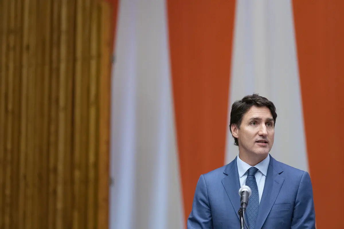 Justin Trudeau di PBB, 21 Juli 2023. (Christinne Muschi /The Canadian Press via AP)