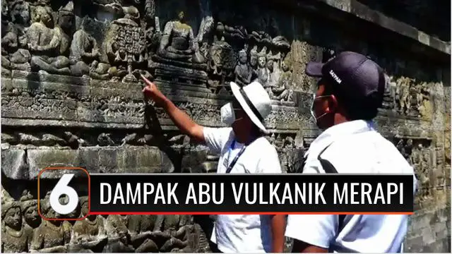 VIDEO: Sebaran Abu Vulkanik Merapi Meluas hingga 8 Kecamatan, Candi Borobudur Ikut Terdampak