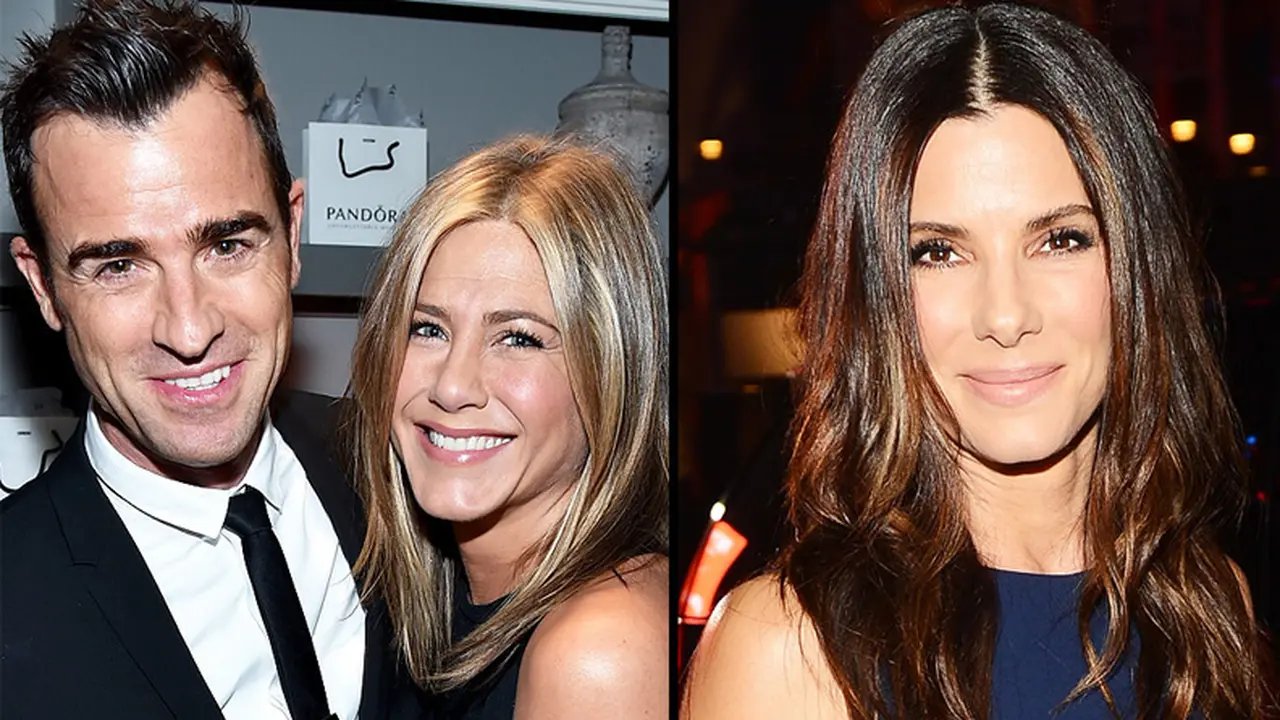 Jennifer Aniston-Justin Theroux dan Sandra Bullock