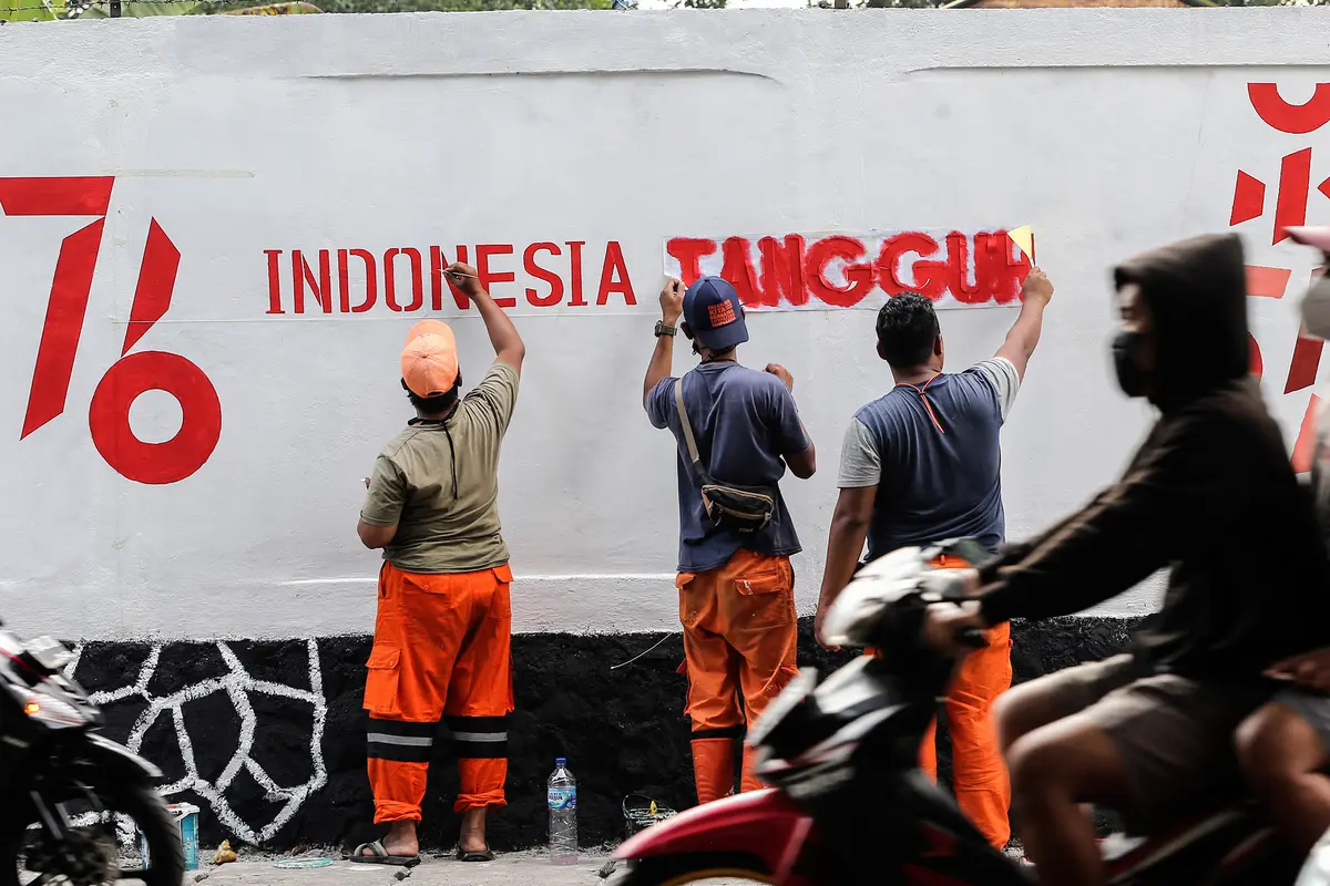 Mural Kemerdekaan Sambut HUT RI ke-76