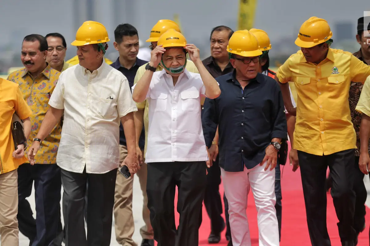 Setya Novanto Resmikan Pembangunan Atap Bangunan Gedung Golkar