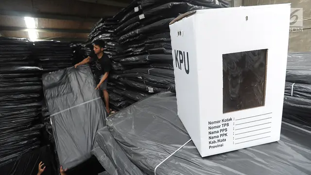 Distribusi Kotak Suara Pemilu di Bogor