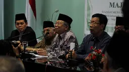 Suasana jumpa pers terkait penolakan penambahan agama baru selain enam agama yang sudah diakui di Indonesia, Jakarta, Kamis (13/11/2014).  (Liputan6.com/Johan Tallo)