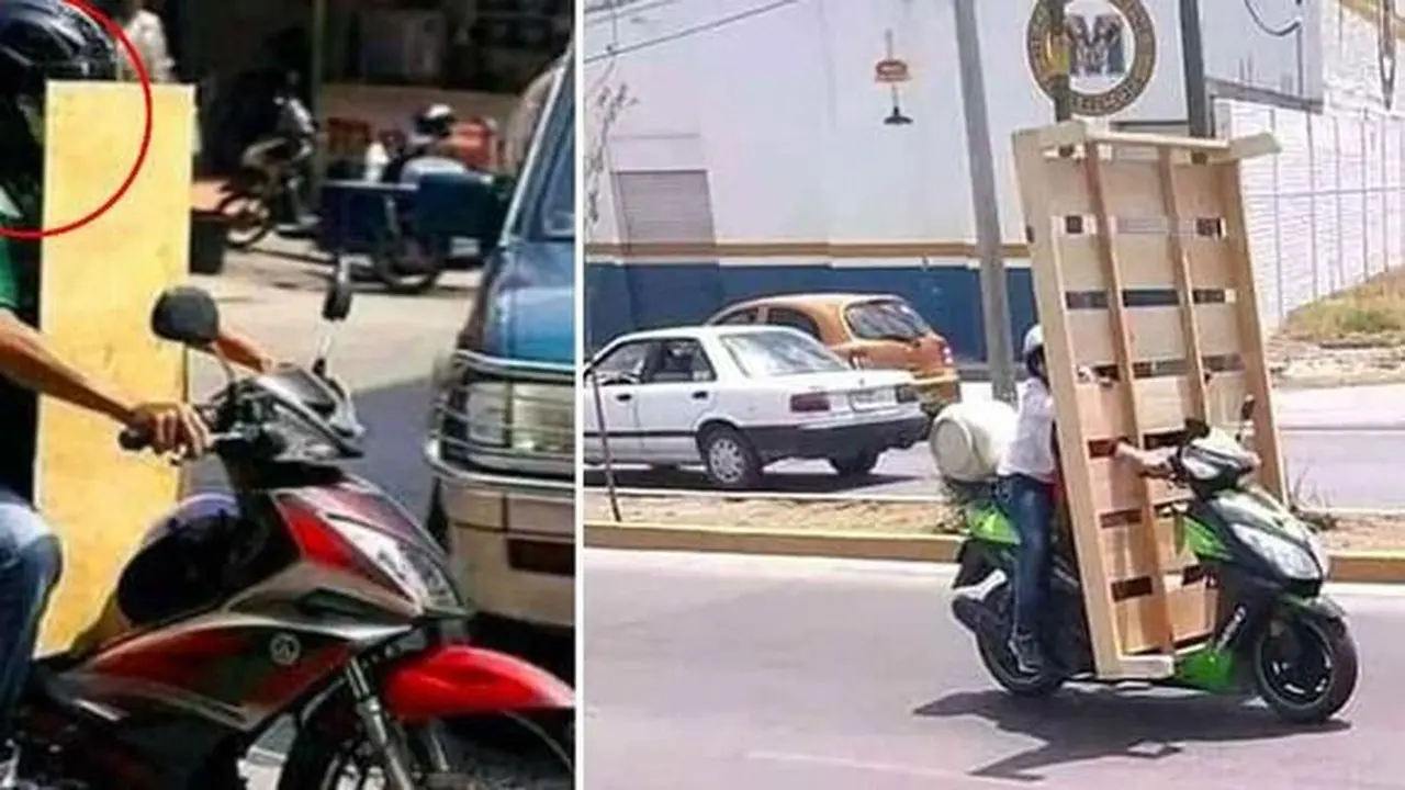 6 Gaya Bawa Barang di Motor yang Tak Boleh Ditiru