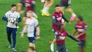 Kedua tim ini sama-sama berstatus juara liga domestik, menambah nilai prestisius pada duel mereka di final ini. (AP Photo/Vadim Ghirda)