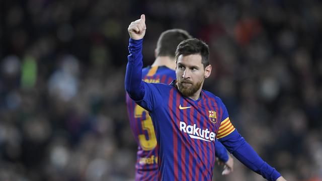 Lionel Messi, sudah mencetak 400 gol di La Liga bersama Barcelona.