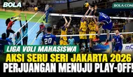 Berbagai Aksi Atlet di Hari Pembuka Liga Voli Mahasiswa Seri Jakarta 2026, Perjuangan Menuju Play-off Dimulai!