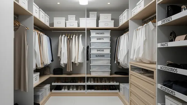 Tips Mendesain Walk-In Closet di Ruangan Minimalis/ Ilustrasi AI